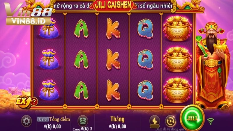 Thần Tài Giáng Lâm - Trò Chơi Nổ Hũ Cực Hấp Dẫn Tại VIN88 Giao diện nổ hũ thần tài